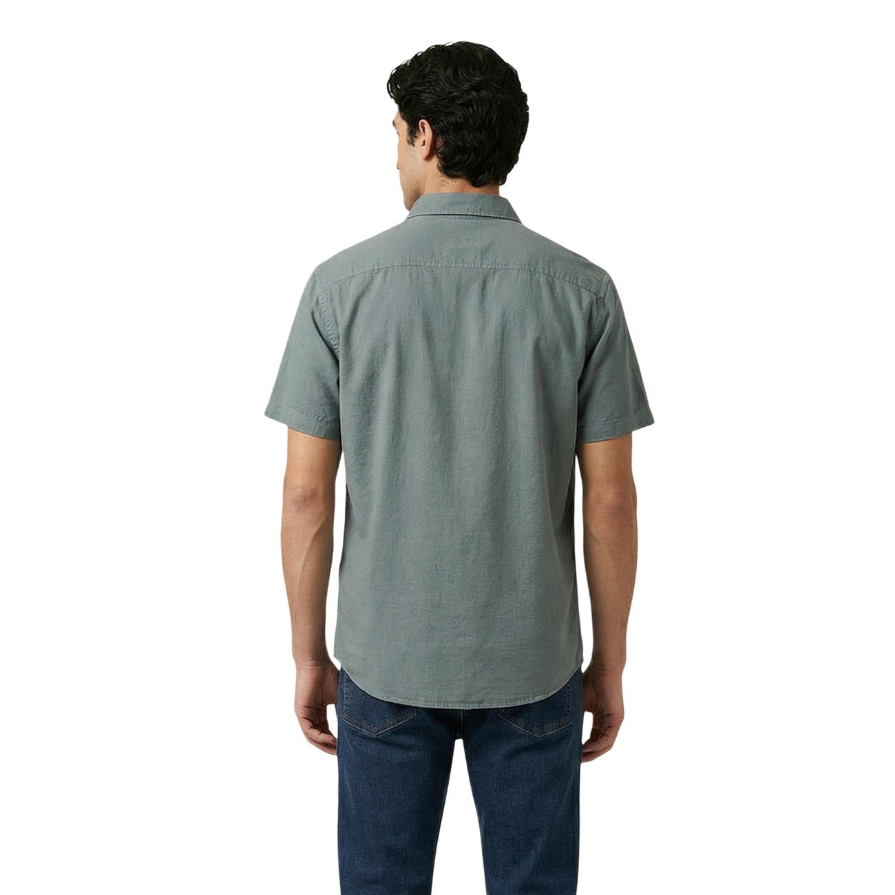 2460293 Calvin Klein Jeans Camicia Verde Uomo
