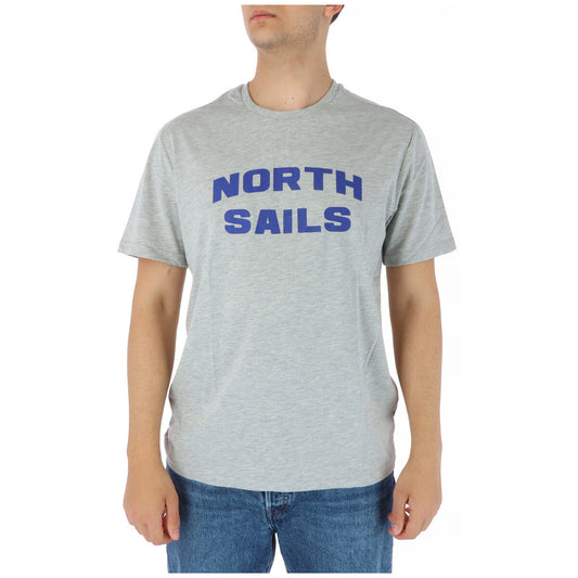 423920 North Sails T-Shirt Grigio Monocromo Uomo