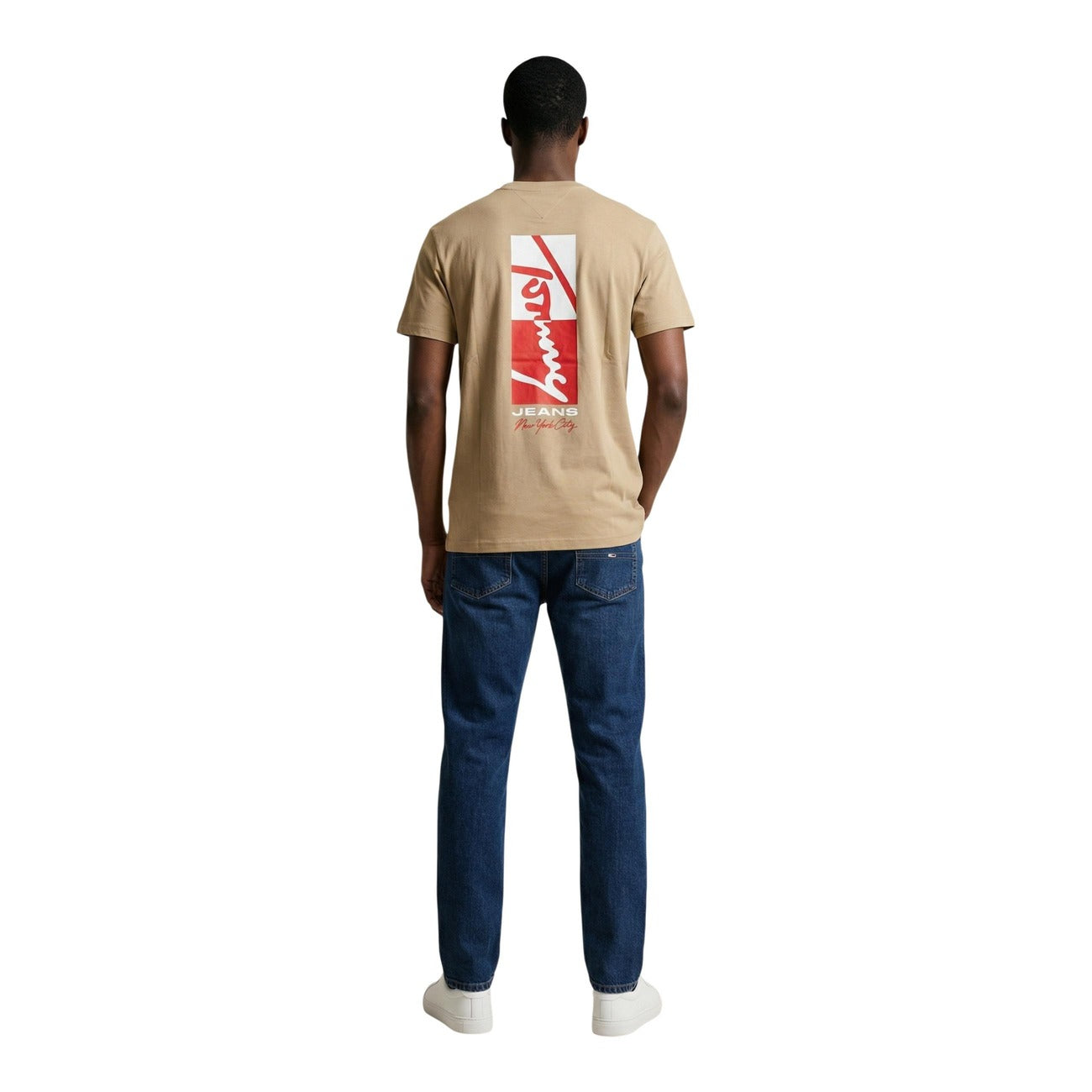 2457658 Tommy Hilfiger Jeans T-Shirt Beige Uomo