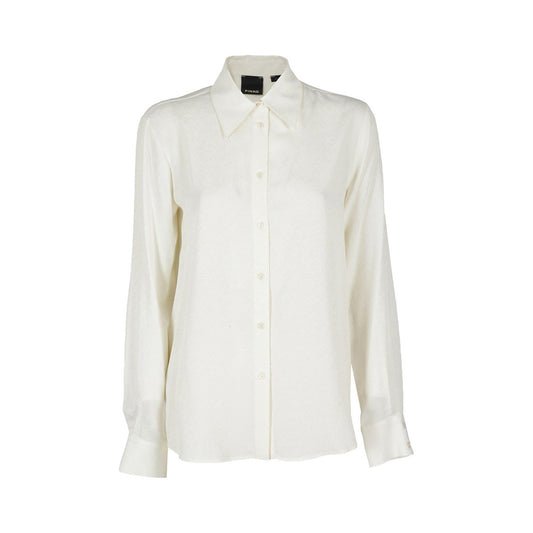 2422979 Pinko Camicia Bianca in Acetato Donna