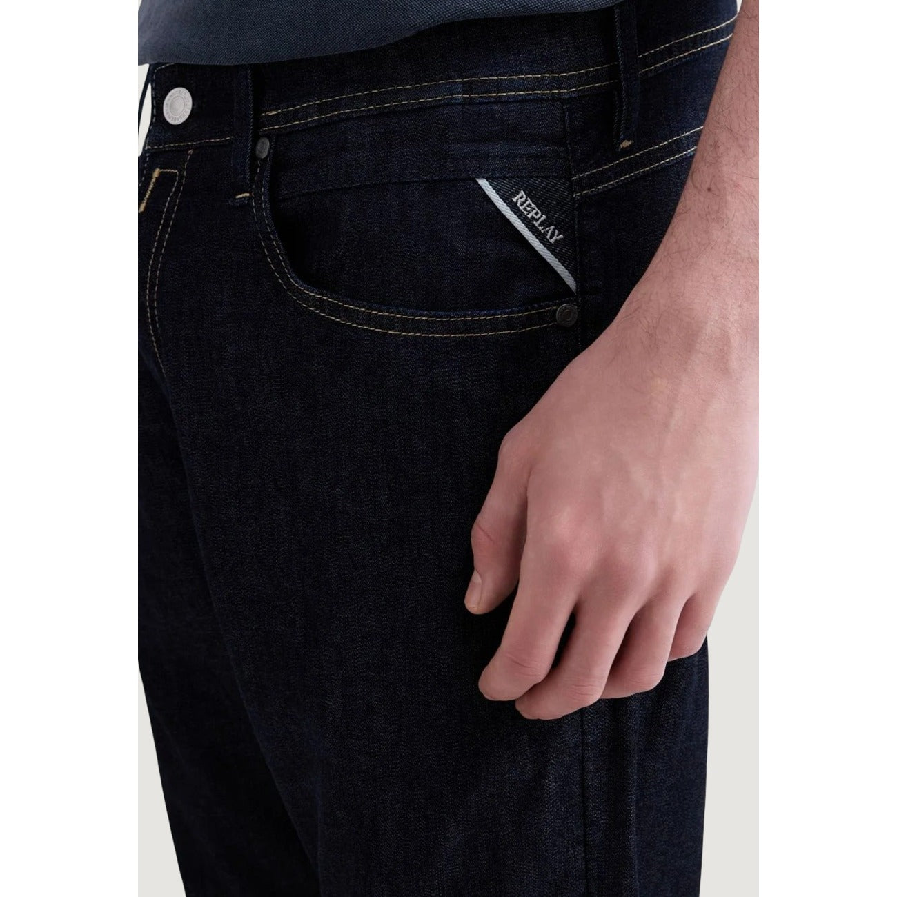 2460964 Replay Jeans Blu Lyocell Uomo