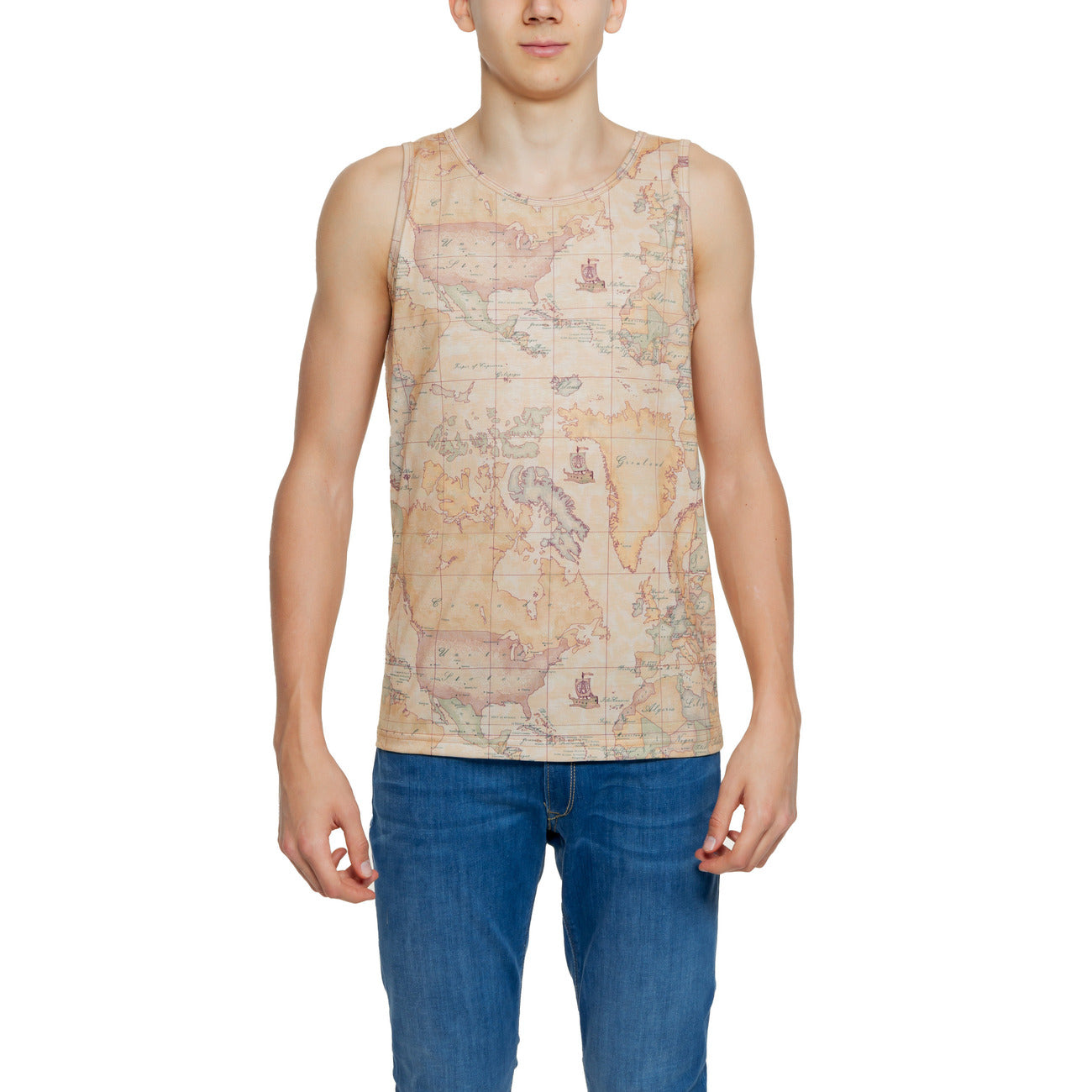 2256968 Alviero Martini Prima Classe Canotta Beige Uomo