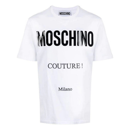 2424467 Moschino T-Shirt Bianca Stampa Uomo