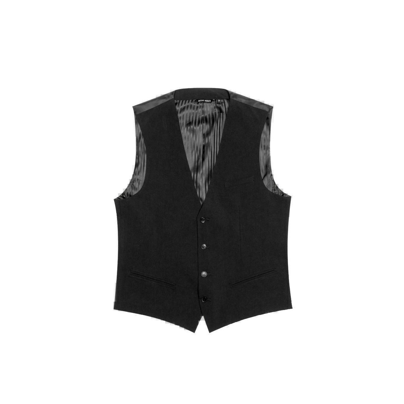 2224579 Antony Morato Gilet Nero Smanicato Uomo