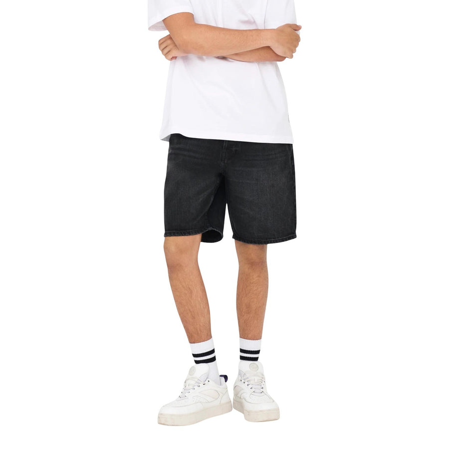 Bermuda Uomo Onsedge Loose Fit Washed Black Shorts 22032047