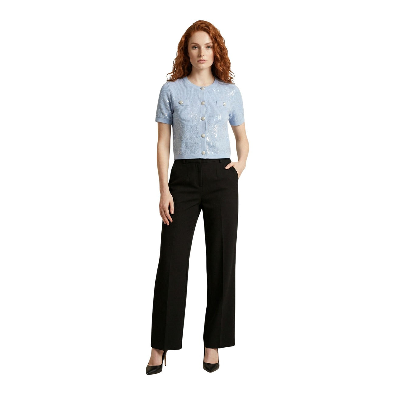 514280 Morgan De Toi Cardigan Azzurro Donna Primavera/Estate