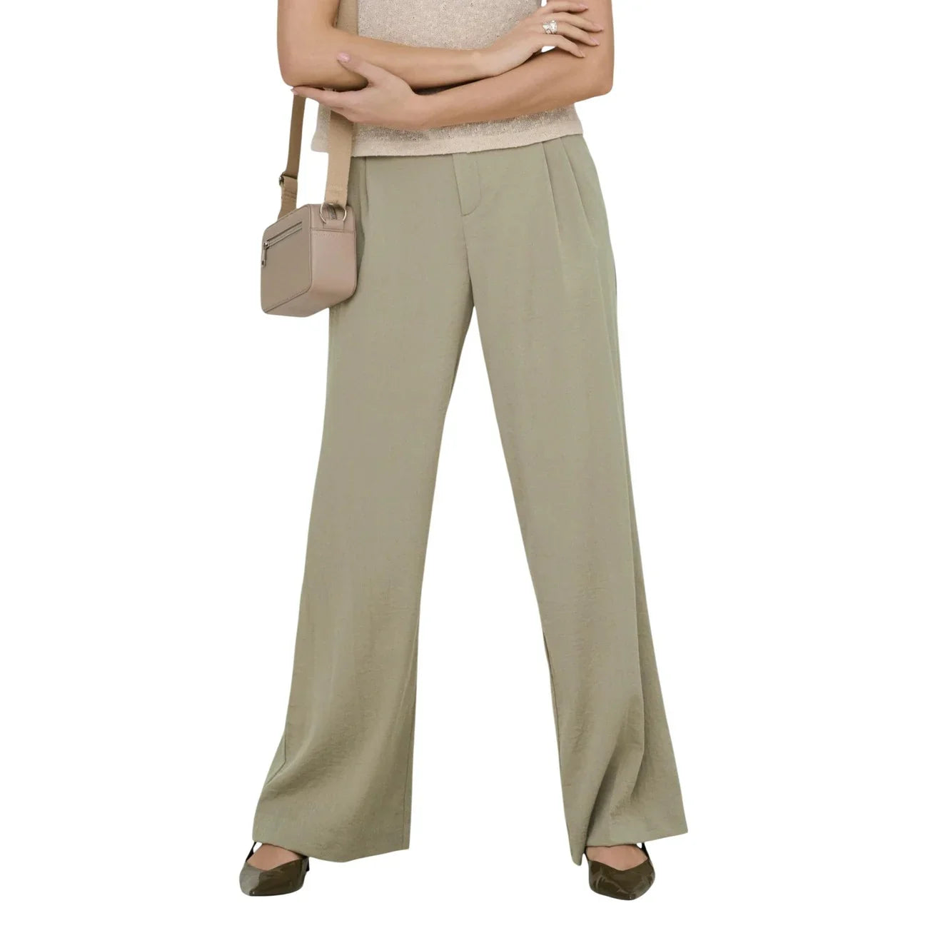 514468 Jacqueline De Yong Pantaloni Beige Donna Primavera/Estate