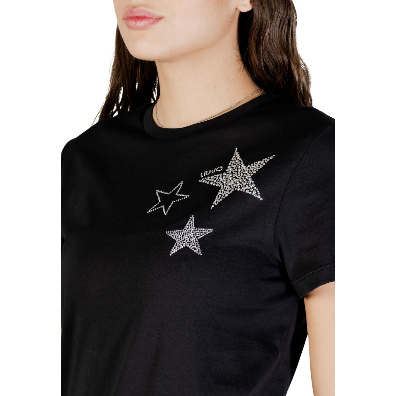 506077 Liu Jo T-shirt Nera Cotone Donna