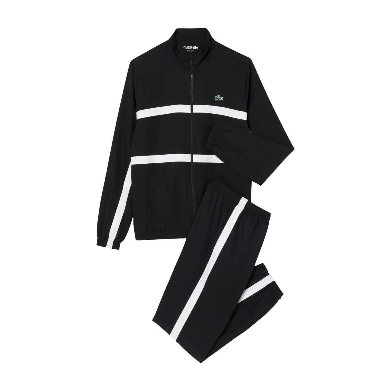 2460462 Lacoste Tuta Nero Poliestere Uomo