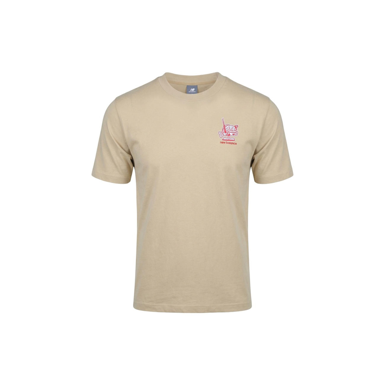 2452886 New Balance T-Shirt Beige Uomo