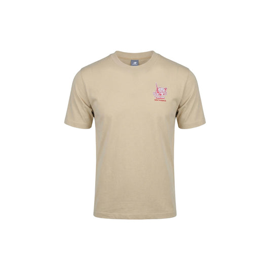 2452886 New Balance T-Shirt Beige Uomo