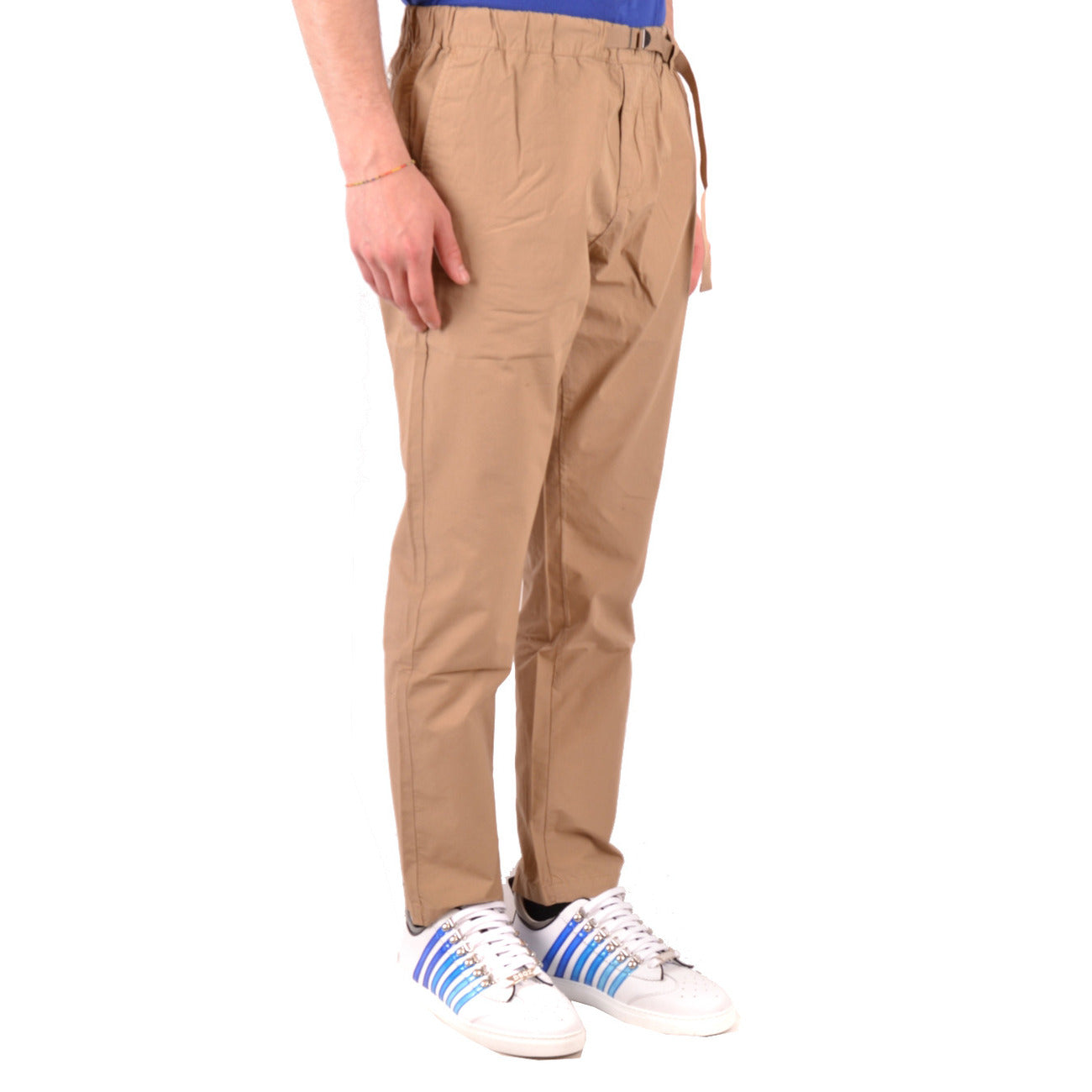 2439906 Woolrich Pantaloni Beige 100% Cotone Uomo