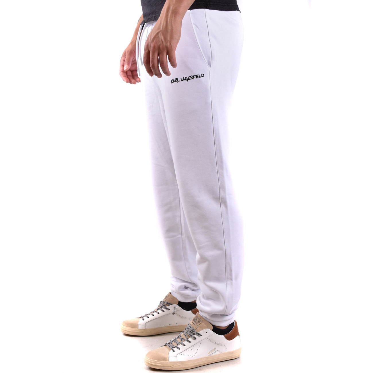2443635 Karl Lagerfeld Pantaloni Bianco Cotone Uomo