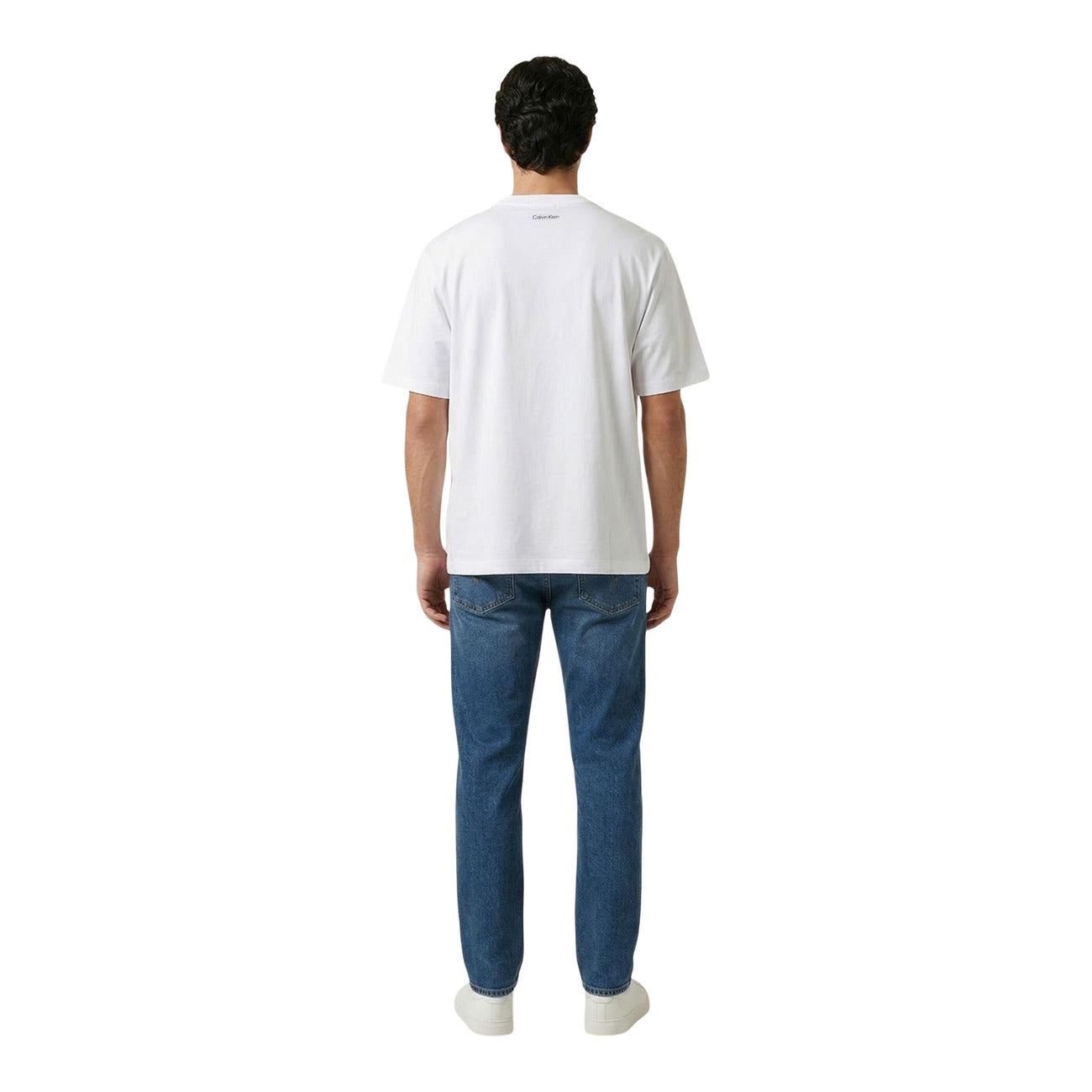 2460289 Calvin Klein Jeans T-Shirt Bianca Uomo