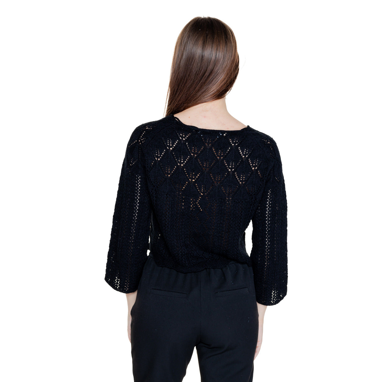 2294211 Vero Moda Maglia Donna Nera Cotone Acrilico