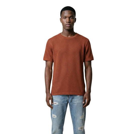 2456289 Antony Morato T-Shirt Marrone Cotone Uomo
