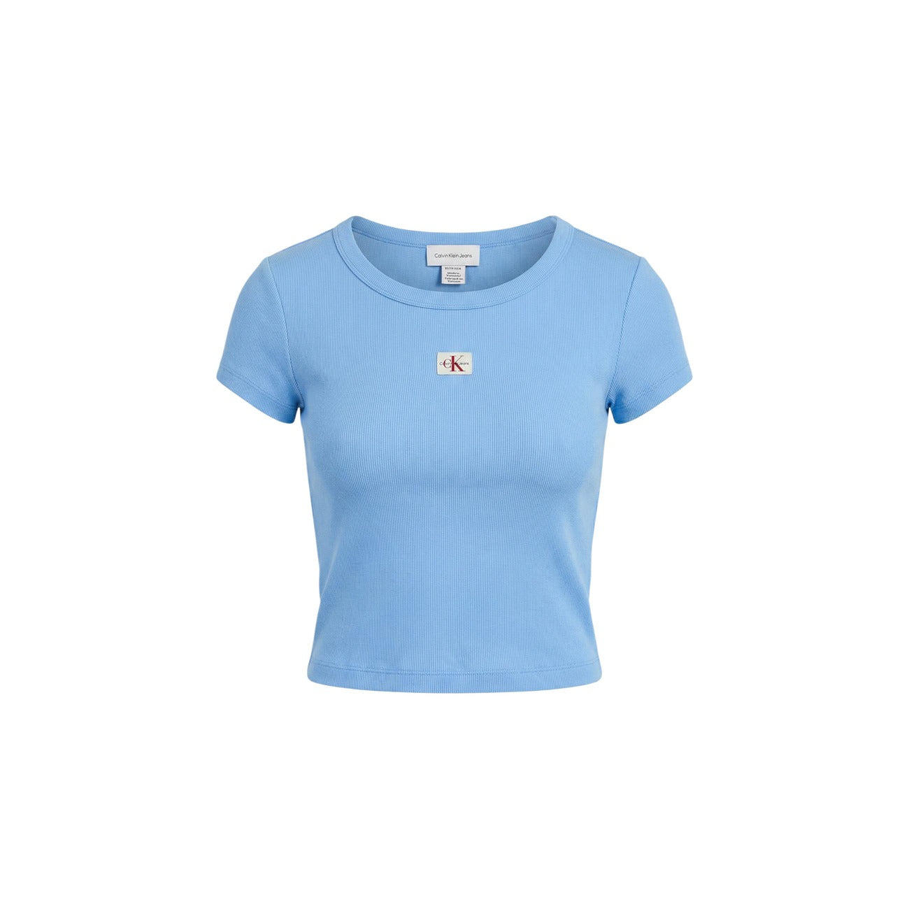 2453569 Calvin Klein Jeans T-Shirt Donna Azzurra Cotone
