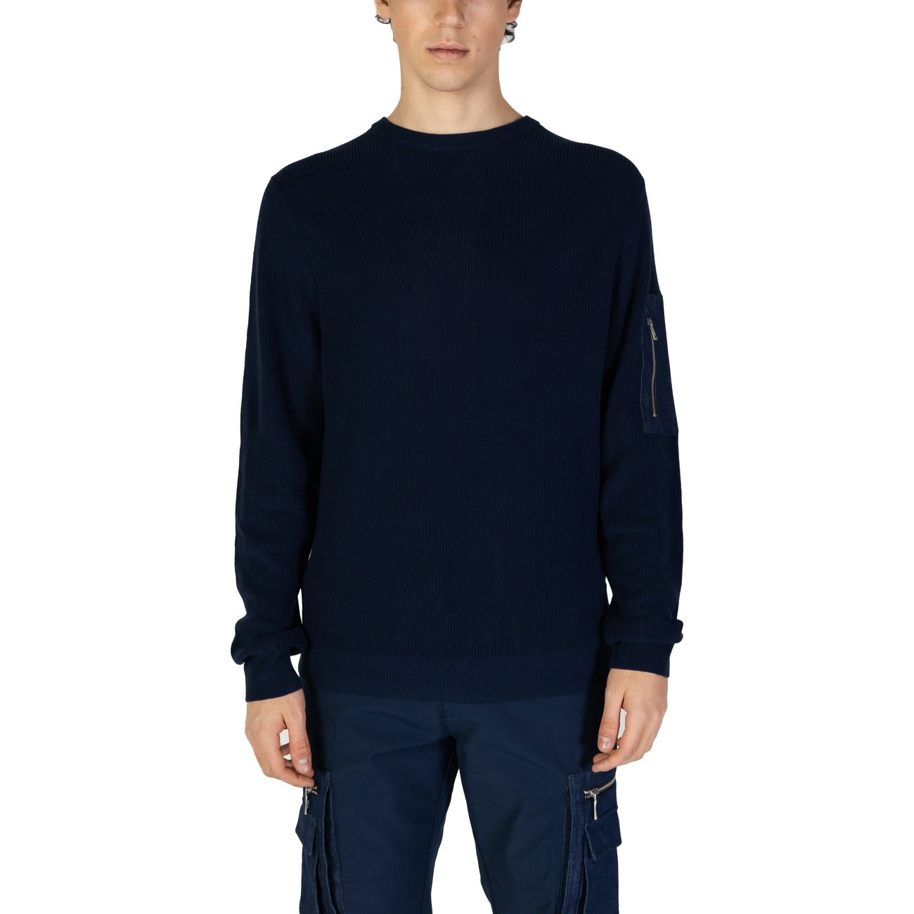 2382867 Antony Morato Maglia Blu Cotone Viscosa Uomo