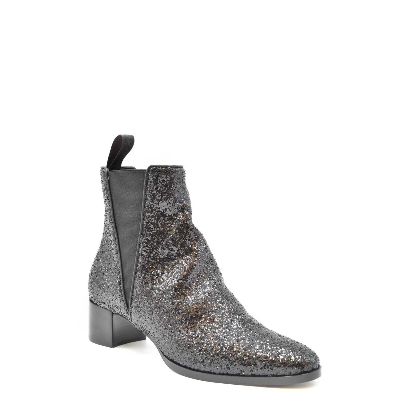 2437846 Giuseppe Zanotti Stivaletti Neri Pelle Strass Donna