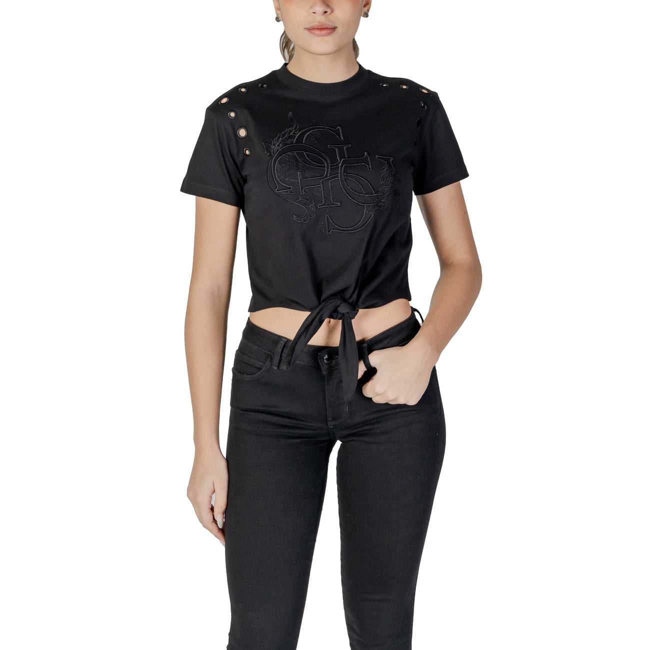2409839 Guess T-Shirt Nera Donna