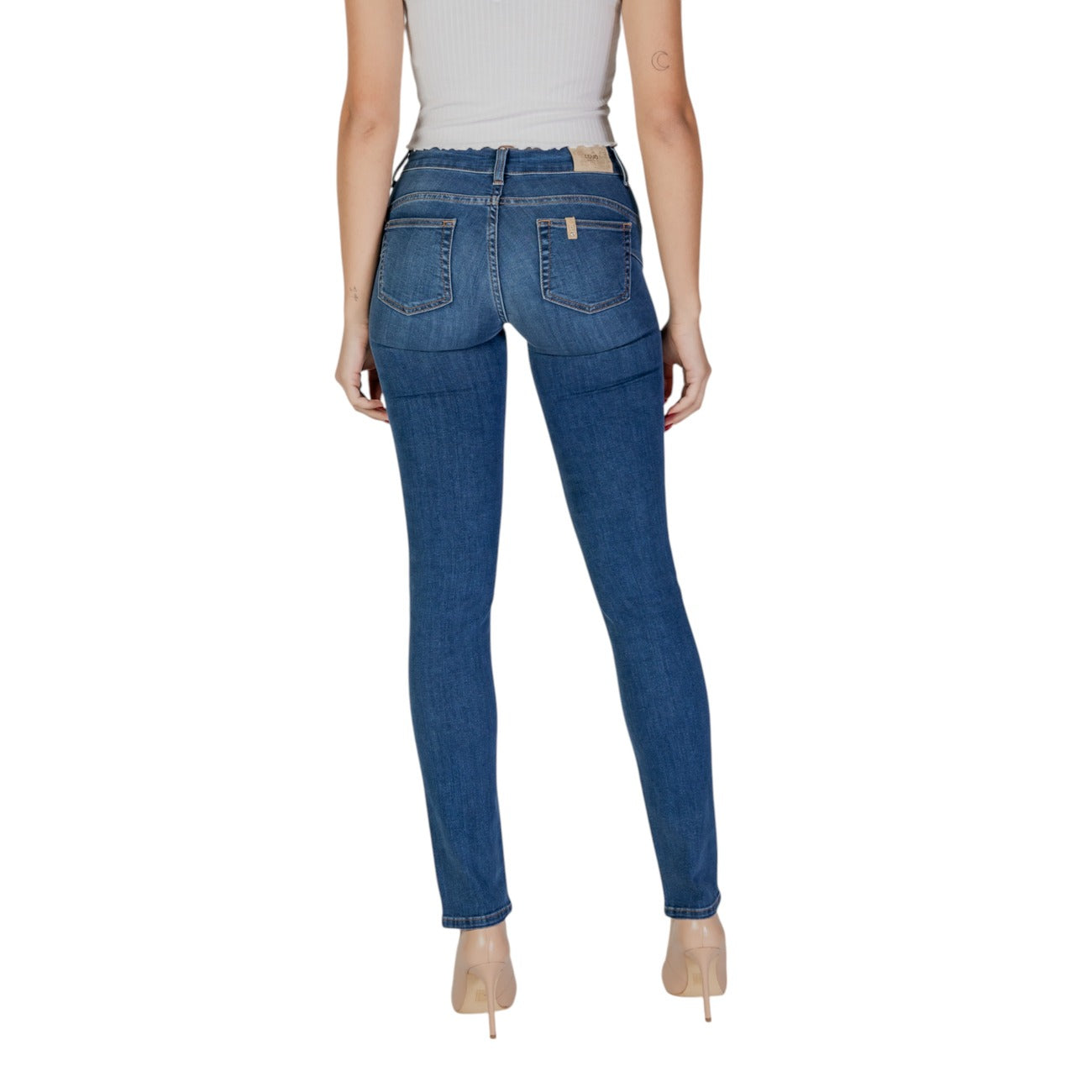 480776 Liu Jo Jeans Blu Effetto Consumato Donna