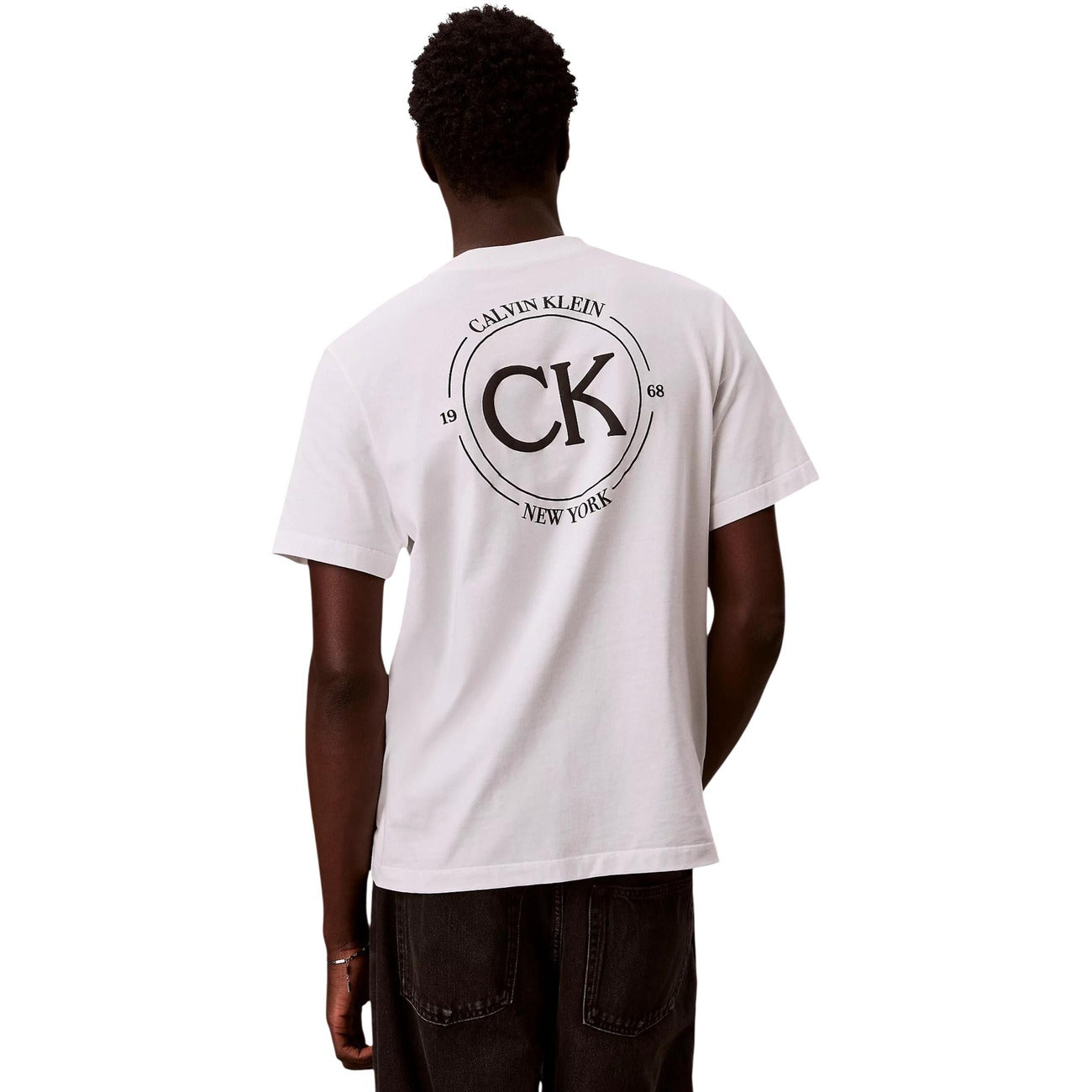 2460064 Calvin Klein Jeans T-Shirt Bianca Uomo