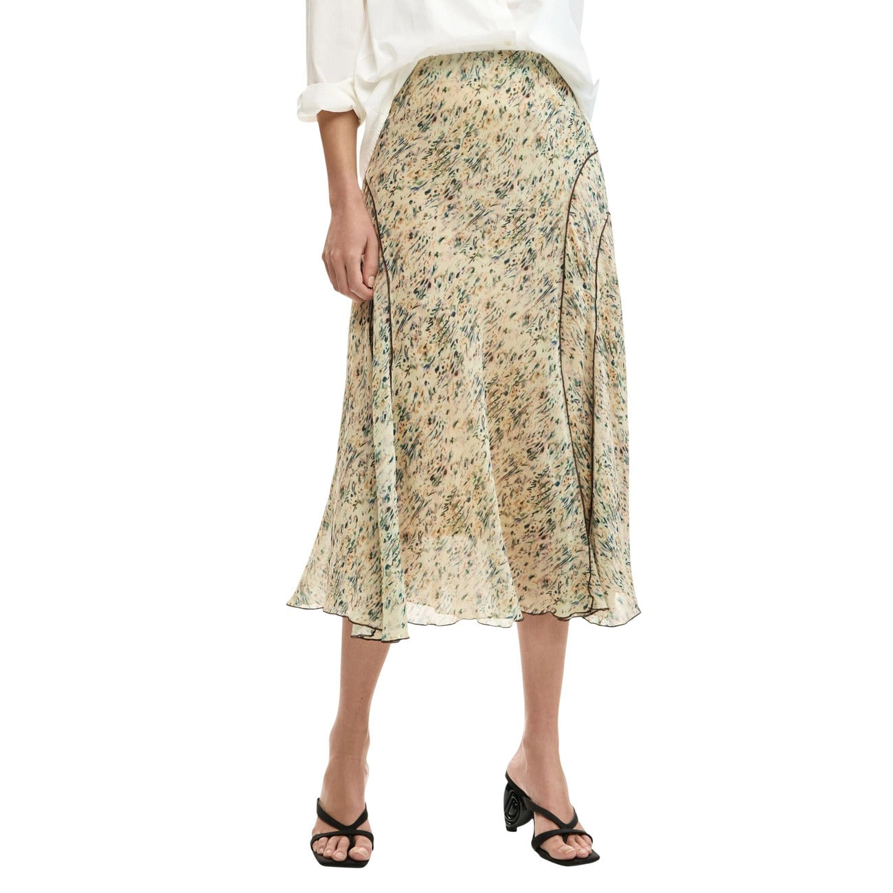 514684 Desigual Gonna Beige Colorata Donna