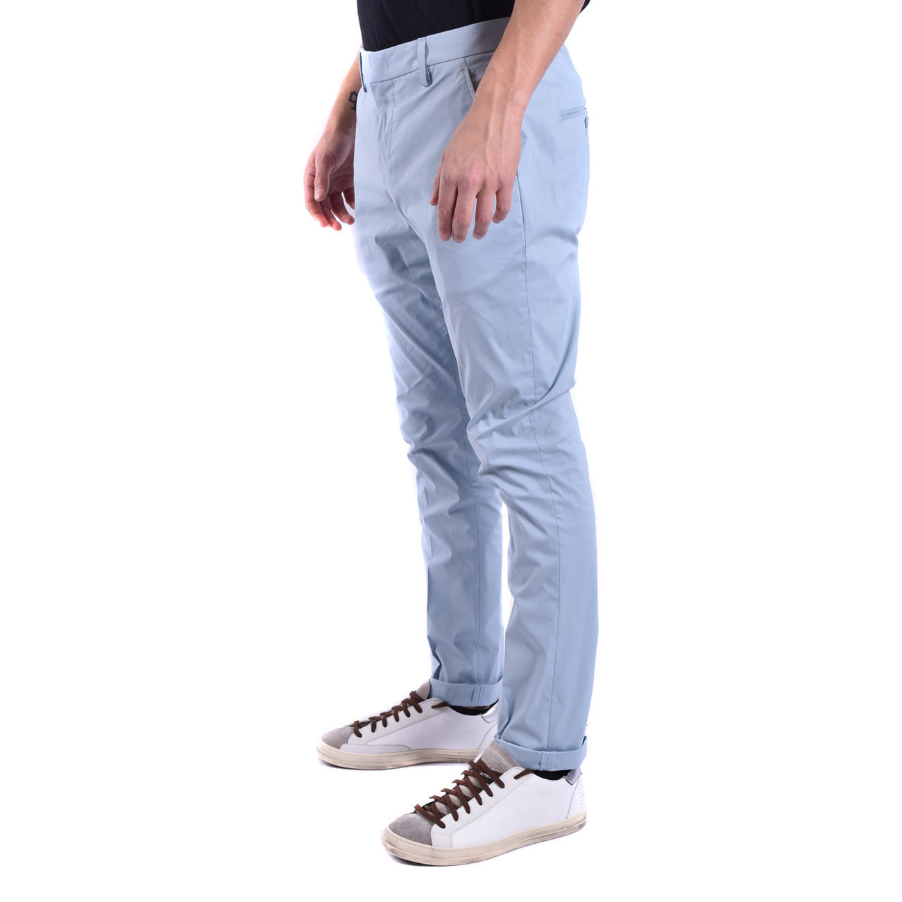 2430590 Dondup Pantaloni Azzurro Cotone Elastan Uomo