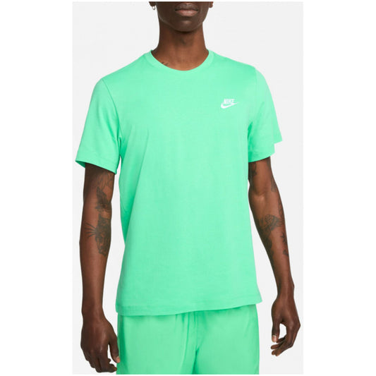 2275369 Nike T-Shirt Verde Stampa Uomo