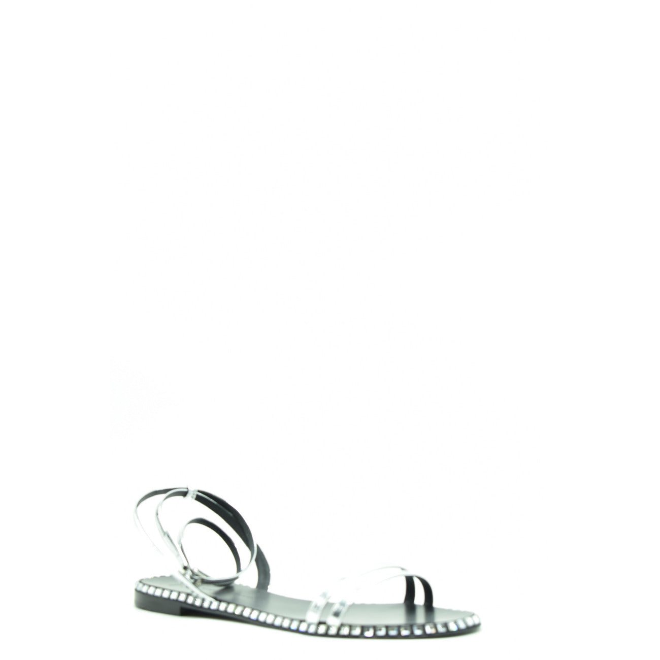 2438510 Giuseppe Zanotti Sandali Neri Pelle Punta Aperta Donna