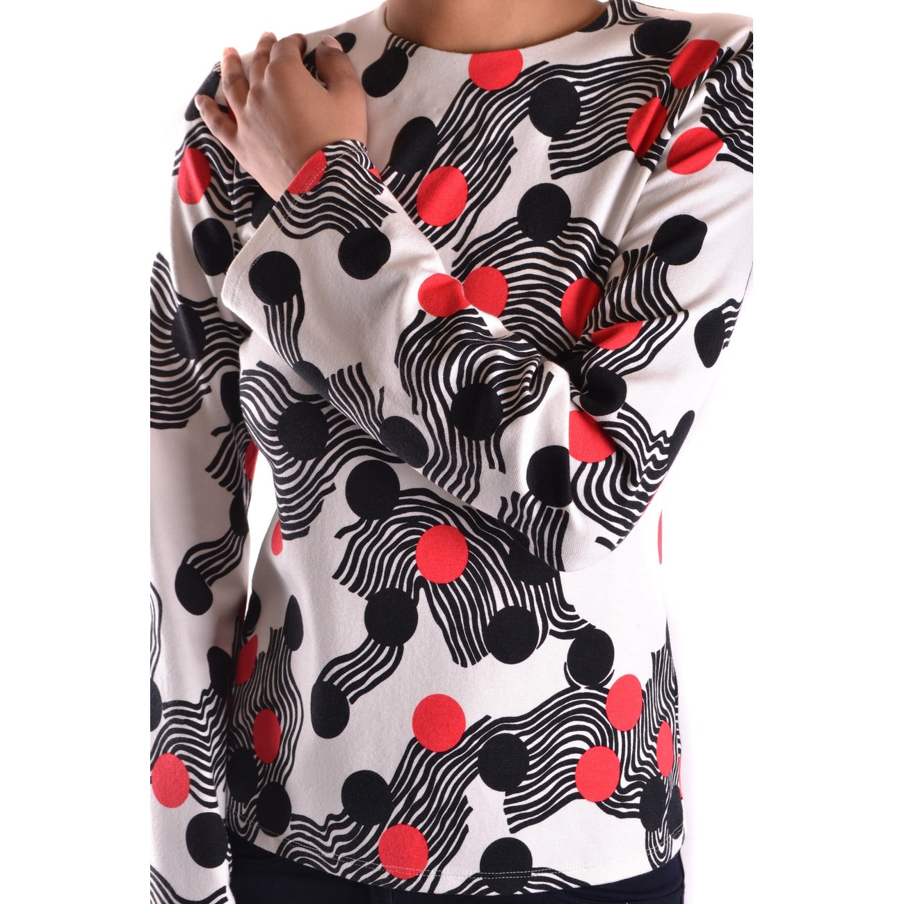 2432248 MSGM Maglia Bianca Pois Donna