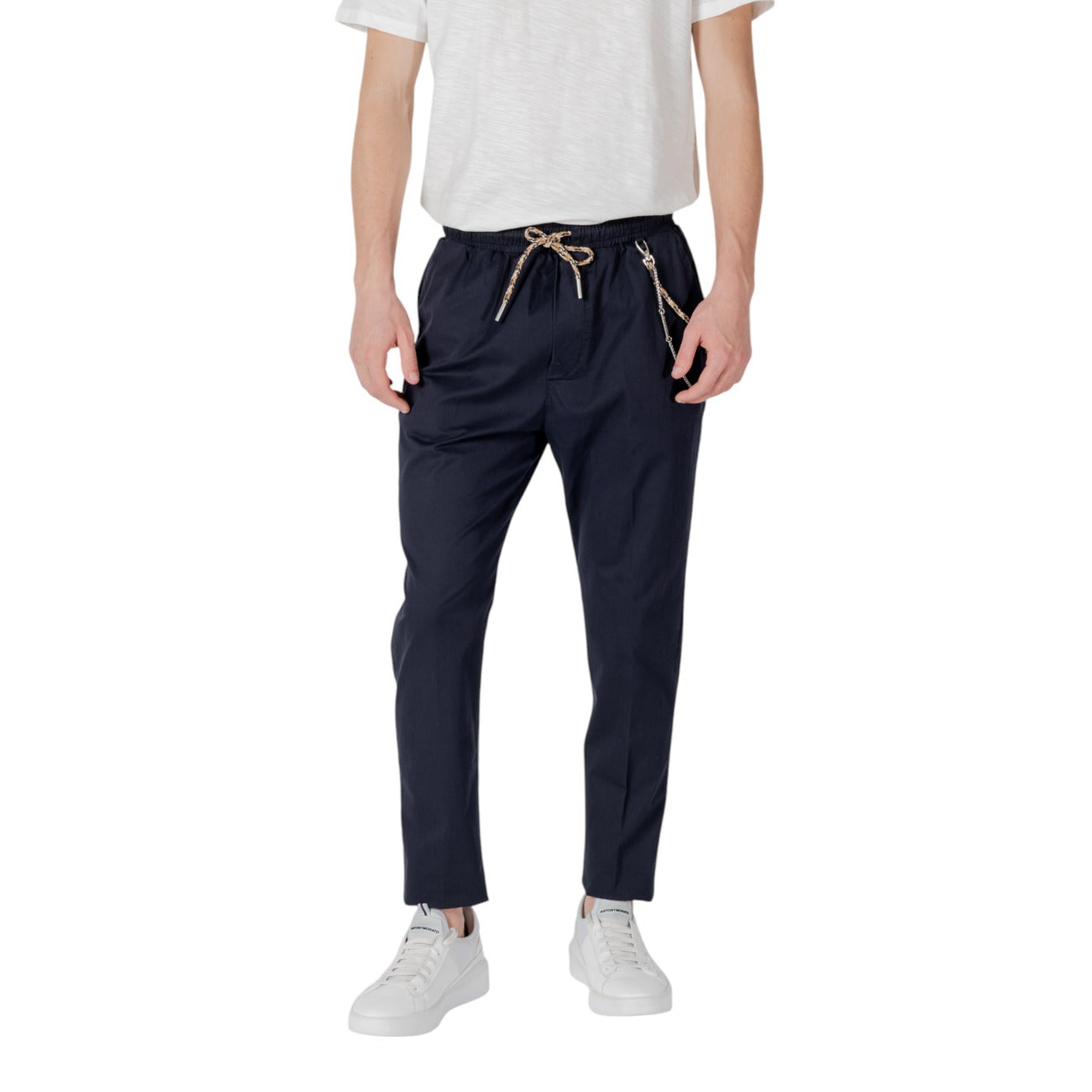 2417903 Gianni Lupo Pantaloni Blu Uomo