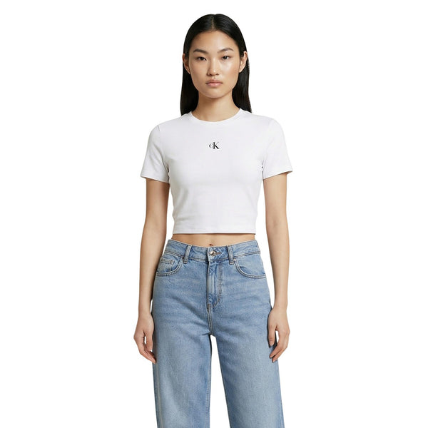 T-Shirt Donna Beige Cotone