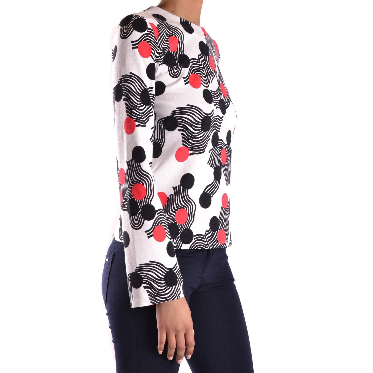 2432248 MSGM Maglia Bianca Pois Donna