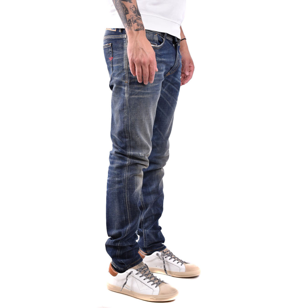 2429376 Diesel Jeans Blu Effetto Consumato Uomo