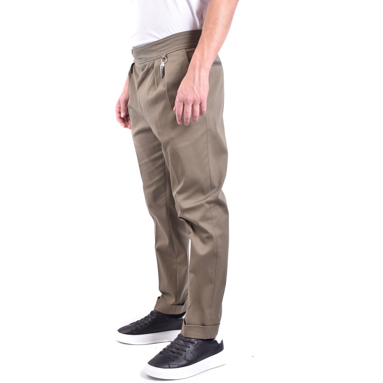 2426196 Roberto Cavalli Pantaloni Cammello Cotone Elastan Uomo