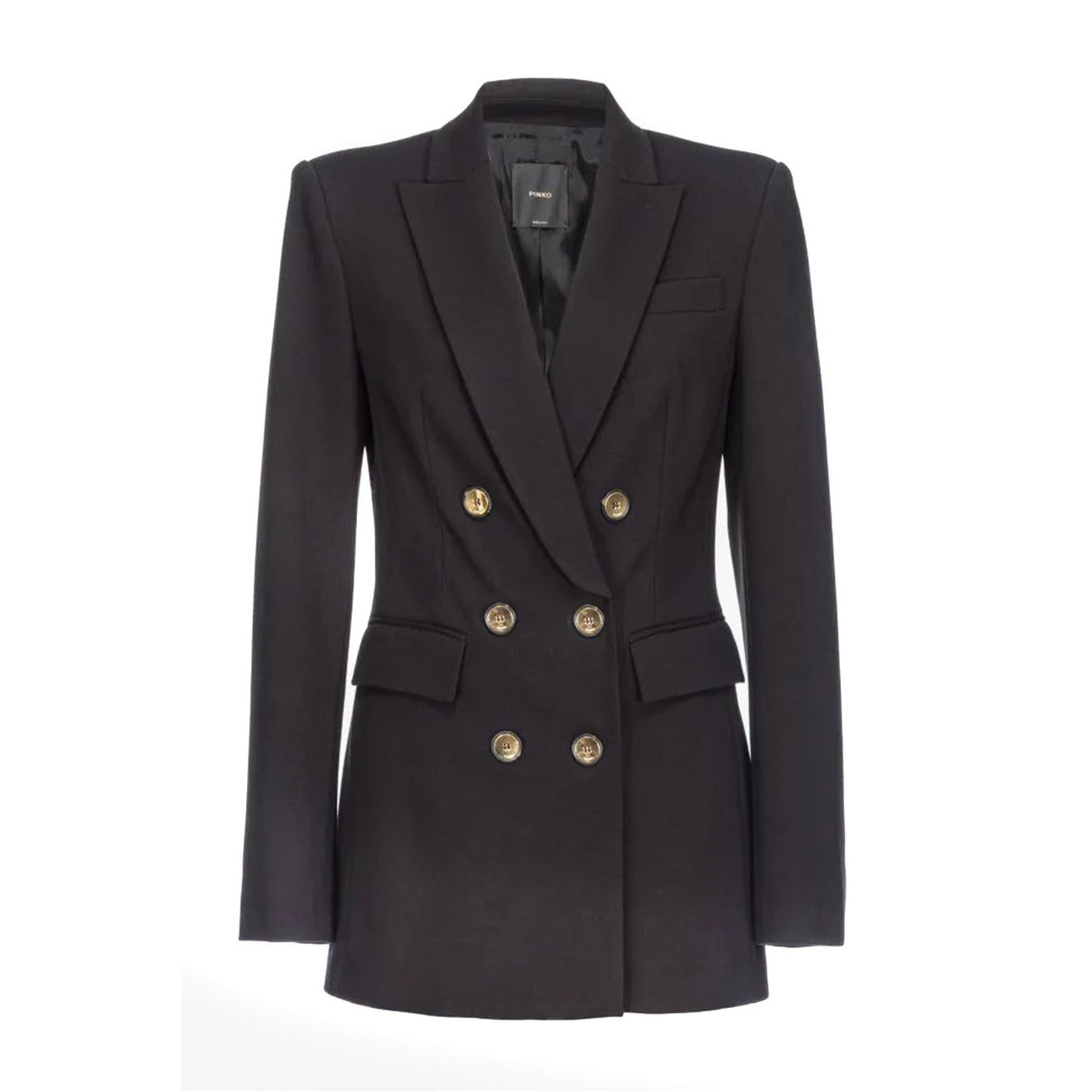 2422981 Pinko Giacca Nera con Bavero Donna