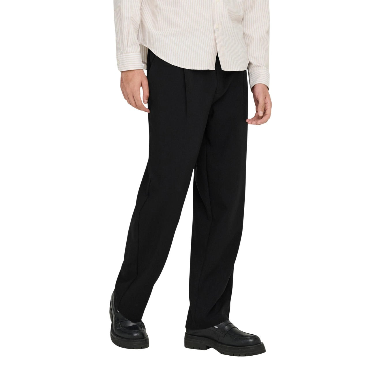 2454475 Only & Sons Pantaloni Nero Poliestere Uomo