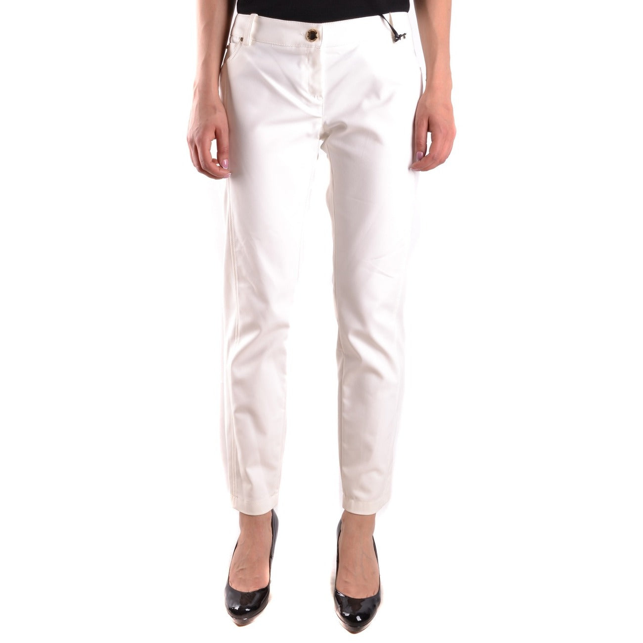 486609 Elisabetta Franchi Pantaloni Bianco Donna Primavera/Estate