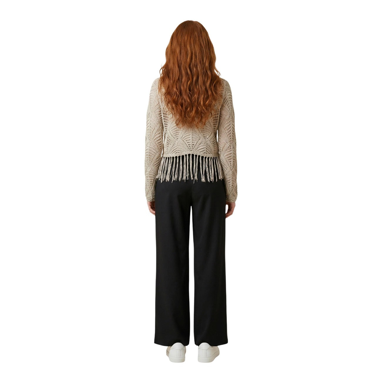 515663 Only Maglia Beige Maniche Lunghe Donna