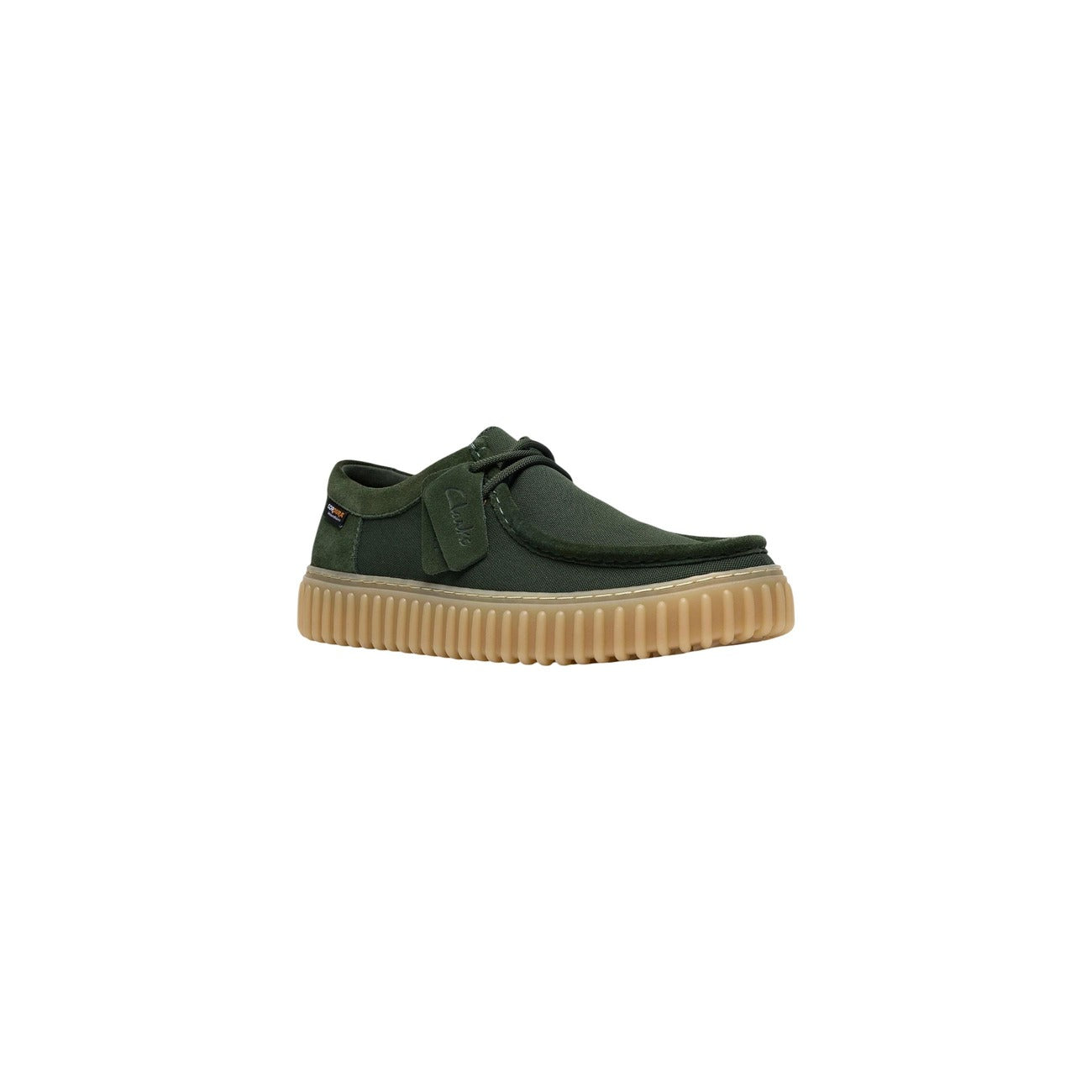 510417 Clarks Scarpe Basse Verde Tessuto Uomo