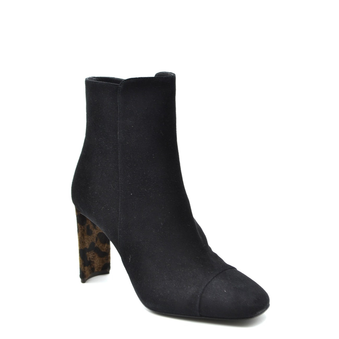 2438008 Giuseppe Zanotti Stivaletti Neri Cerniera Tacco Largo Donna