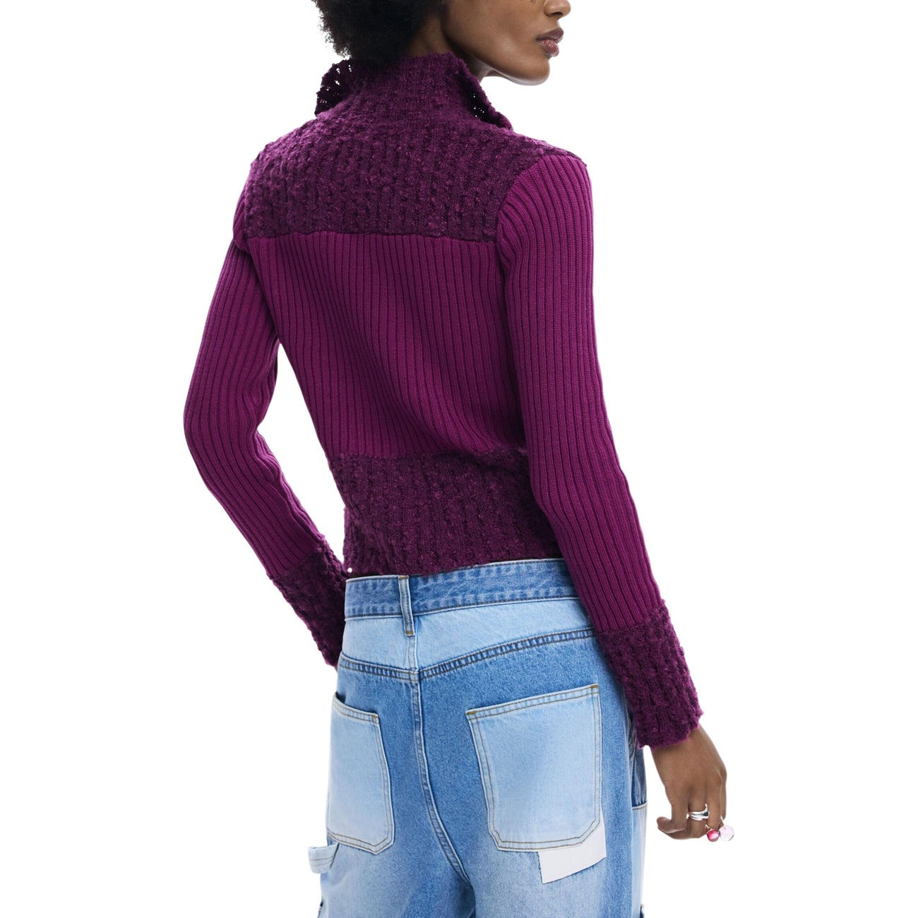 504342 Desigual Cardigan Fuxia Donna Primavera/Estate