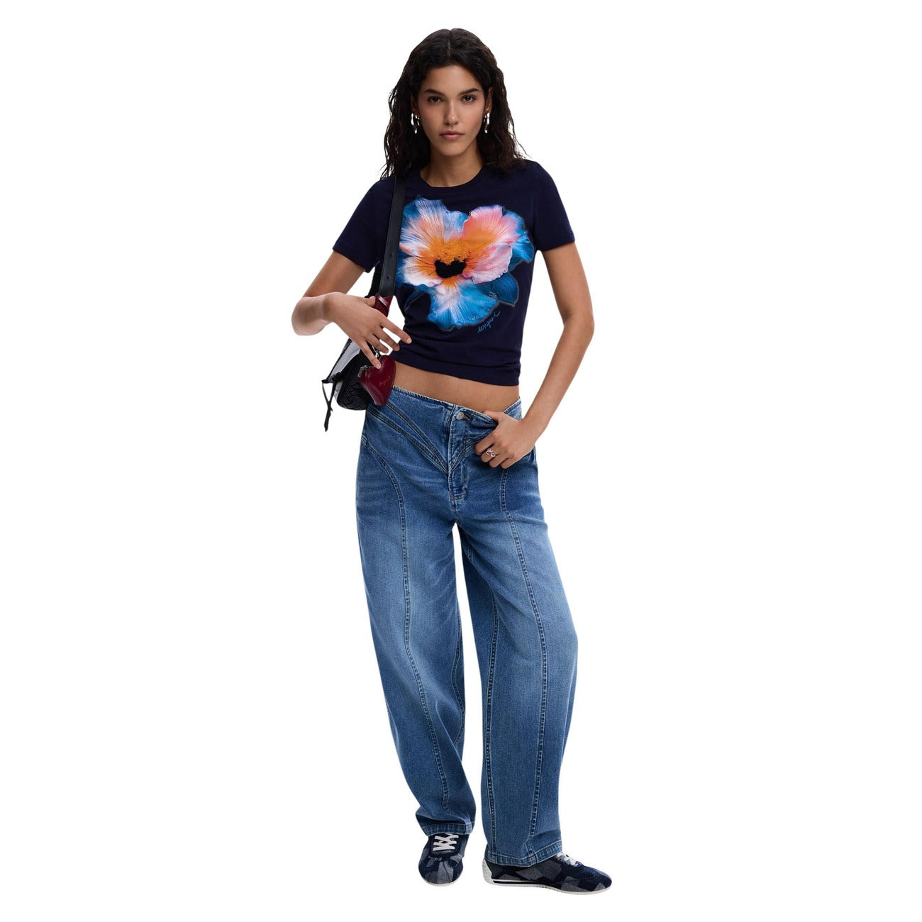 2453018 Desigual Jeans Blu Donna