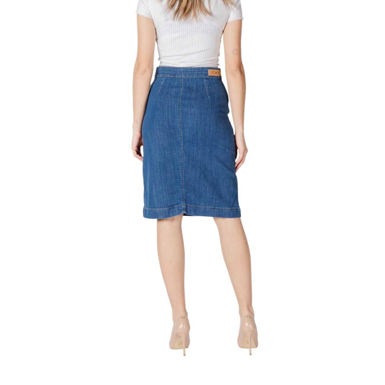 2413393 Ichi Gonna Blu Bottoni Cotone Donna