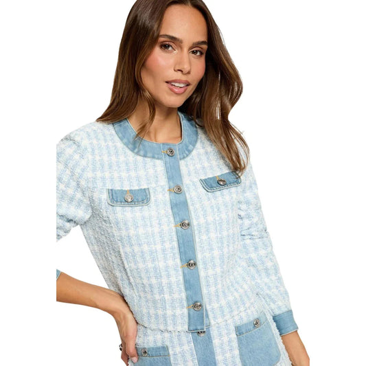 510426 Morgan De Toi Giacca Cardigan Azzurro Donna Primavera/Estate