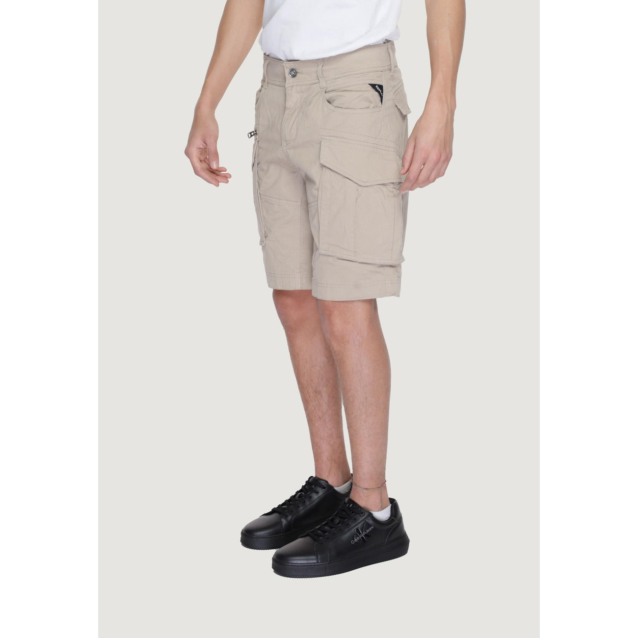 2291402 Replay Bermuda Beige Multipocket Uomo