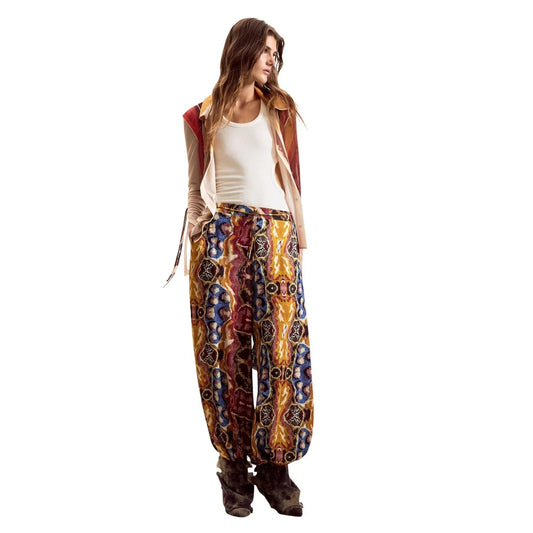 2453061 Desigual Pantaloni Donna Senape Viscosa Cintura