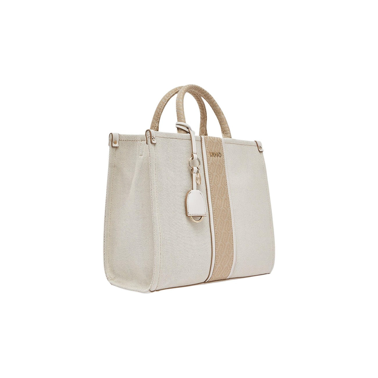 2459490 Liu Jo Borsa Grande Beige Cotone Donna