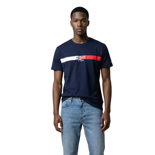 2453238 Tommy Hilfiger Jeans T-Shirt Blu Uomo